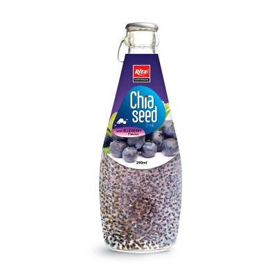 Private Label - Pure Juice - Not From Concentrate 290 ml Blueberry Flavor Chia Seed Drink