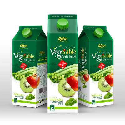 1000 ml Aseptic Pak Mixed Vegetable Fruit Juice