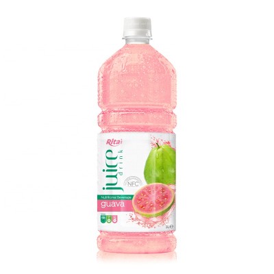 Private Brand High Quality 1000ml Pet Bottle Pink Guava Juice Drink