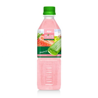 500ml Pet Bottle Strawberry Flavor Aloe Vera Drink